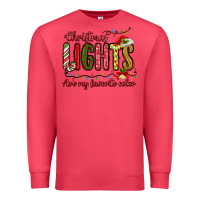 Cardinal christmas lights are my favorite color Premium Sweatshirt - MaliasSmallBusiness