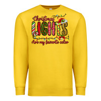 Lemon christmas lights are my favorite color Premium Sweatshirt - MaliasSmallBusiness