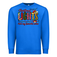 True Royal christmas lights are my favorite color Premium Sweatshirt - MaliasSmallBusiness