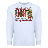 White christmas lights are my favorite color Premium Sweatshirt - MaliasSmallBusiness