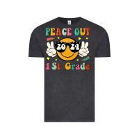 Vintage Black peace out 2024 1st grade Vintage Tee - JahusDesignShop