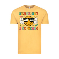 Vintage Mustard peace out 2024 1st grade Vintage Tee - JahusDesignShop