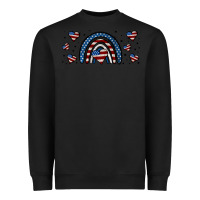 Black american flag rainbow 16oz libbey cup Heavyweight Sweatshirt - HRA Design Shop