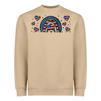 Mushroom american flag rainbow 16oz libbey cup Heavyweight Sweatshirt - HRA Design Shop