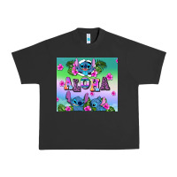 Pigment Black aloha stitch Urban Heavy Tee - AdoDesignShop