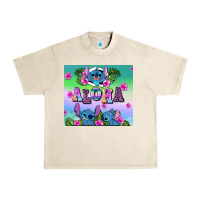Sandshell aloha stitch Urban Heavy Tee - AdoDesignShop