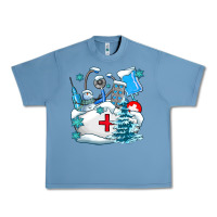 Pebble Blue Winter Nurse life Urban Heavy Tee - AdoDesignShop