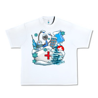White Winter Nurse life Urban Heavy Tee - AdoDesignShop