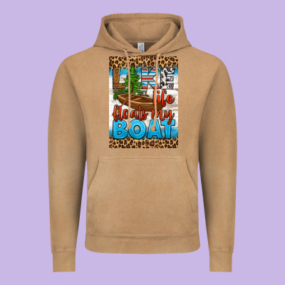 Lake Life Floats My Boat Air Freshener Vintage Hoodie Designed By Hra Design Shop