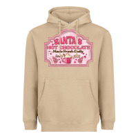 Santas Hot Chocolate Heavyweight Hoodie | Teevron