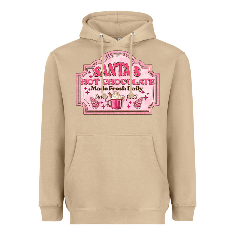 Santas Hot Chocolate Heavyweight Hoodie by MaliasSmallBusiness | Teevron