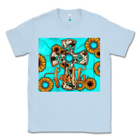 Dusty Blue cross tumbler Classic Tee - JahusDesignShop