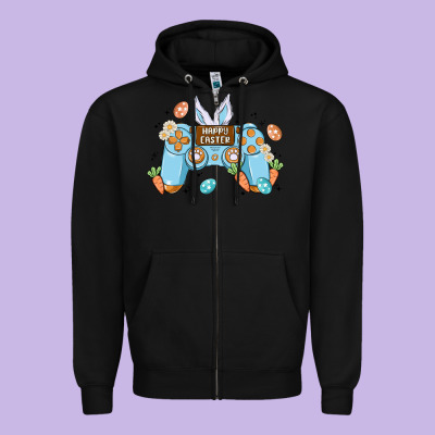Boy Happy Easter Zipper Hoodie Designed By Maliassmallbusiness