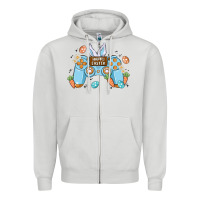 Dove Grey boy happy easter Zipper Hoodie - MaliasSmallBusiness