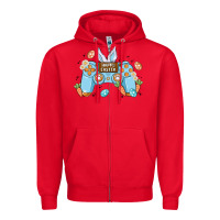 Red boy happy easter Zipper Hoodie - MaliasSmallBusiness
