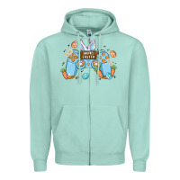 Seafoam boy happy easter Zipper Hoodie - MaliasSmallBusiness