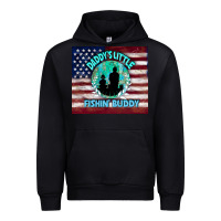 Black daddy's little fishin buddy Urban Hoodie - TumblerDesignByShophia
