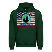 Forest Green daddy's little fishin buddy Urban Hoodie - TumblerDesignByShophia