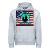 Heather Grey daddy's little fishin buddy Urban Hoodie - TumblerDesignByShophia