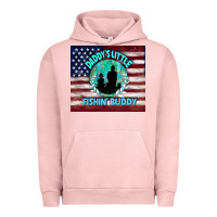 Pigment Salmon daddy's little fishin buddy Urban Hoodie - TumblerDesignByShophia