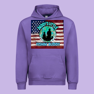 Daddy's Little Fishin Buddy Urban Hoodie Designed By Tumblerdesignbyshophia