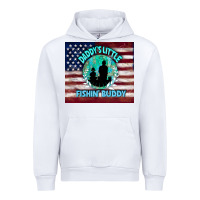 White daddy's little fishin buddy Urban Hoodie - TumblerDesignByShophia