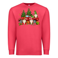 Cardinal christmas gnomes truck Premium Sweatshirt - MaliasSmallBusiness