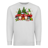 Dove Grey christmas gnomes truck Premium Sweatshirt - MaliasSmallBusiness