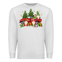 Oatmeal Heather christmas gnomes truck Premium Sweatshirt - MaliasSmallBusiness