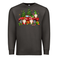 Smoke christmas gnomes truck Premium Sweatshirt - MaliasSmallBusiness