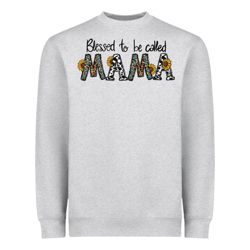 Blessed To Be Called Mama Heavyweight Sweatshirt by CowhideDigitalArt | Teevron