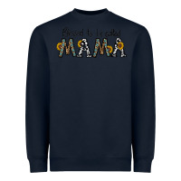 Navy blessed to be called mama Heavyweight Sweatshirt - CowhideDigitalArt