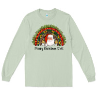 Matcha merry christmas y'all santa rainbow Long Sleeve Tee - AdoDesignShop
