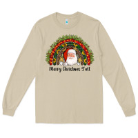 Mushroom merry christmas y'all santa rainbow Long Sleeve Tee - AdoDesignShop