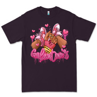 Plum galentines afro girl sneakers Premium Tee - RanaPortraitStore