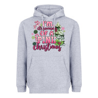 Heather Grey im dreaming of a pink christmas Heavyweight Hoodie - MaliasSmallBusiness