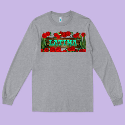 Latina Libbey Glass Long Sleeve Tee Designed By Bundleandbundleshop