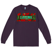 Plum latina libbey glass Long Sleeve Tee - BundleAndBundleShop