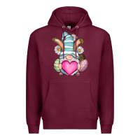 Burgundy Easter gnome Premium Hoodie - RanaPortraitStore