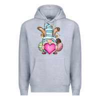 Heather Grey Easter gnome Premium Hoodie - RanaPortraitStore