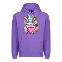 Purple Easter gnome Premium Hoodie - RanaPortraitStore