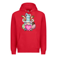 Red Easter gnome Premium Hoodie - RanaPortraitStore