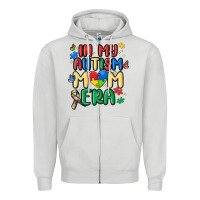 Dove Grey in my autism mom era Zipper Hoodie - MaliasSmallBusiness