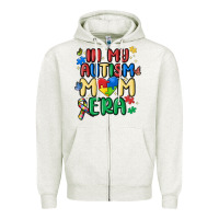 Oatmeal Heather in my autism mom era Zipper Hoodie - MaliasSmallBusiness