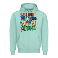 Seafoam in my autism mom era Zipper Hoodie - MaliasSmallBusiness