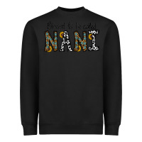 Black blessed to be called nanı Heavyweight Sweatshirt - CowhideDigitalArt