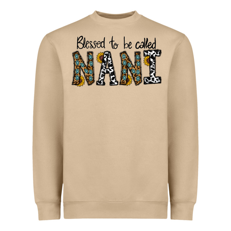 Blessed To Be Called Nanı Heavyweight Sweatshirt by CowhideDigitalArt | Teevron