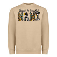 Mushroom blessed to be called nanı Heavyweight Sweatshirt - CowhideDigitalArt