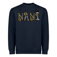 Navy blessed to be called nanı Heavyweight Sweatshirt - CowhideDigitalArt