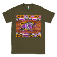 Army Green mama bear sunflowers purple Classic Tee - Jasminsmagicworld